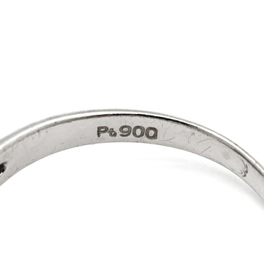 ノンブランド NON BRAND ブルーサファイア ダイヤ リング ブルー×プラチナシルバー Pt900 サファイア ダイヤモンド リング 指輪 青 プラチナム 13号