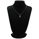 ノンブランド NON BRAND エメラルド ダイヤ プラチナシルバー Pt900 エメラルド ダイヤモンド ペンダントトップ 緑 コロンビア産 ネックレストップ スクエア