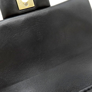 シャネル CHANEL マトラッセ ミニクラシック ブラック ラムスキン ショルダーバッグ ゴールド金具 黒 ココマーク チェーンショルダーバッグ