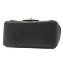 シャネル CHANEL マトラッセ ミニクラシック ブラック ラムスキン ショルダーバッグ ゴールド金具 黒 ココマーク チェーンショルダーバッグ