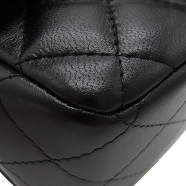 シャネル CHANEL マトラッセ ミニクラシック ブラック ラムスキン ショルダーバッグ ゴールド金具 黒 ココマーク チェーンショルダーバッグ
