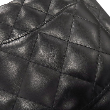 シャネル CHANEL マトラッセ ミニクラシック ブラック ラムスキン ショルダーバッグ ゴールド金具 黒 ココマーク チェーンショルダーバッグ