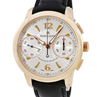 腕時計 モーリスラクロア Maurice Lacroix マスターピース レ クロノグラフ MP7008-PG101-120 手巻き メンズ K18PG無垢 ギョウシェ 限定