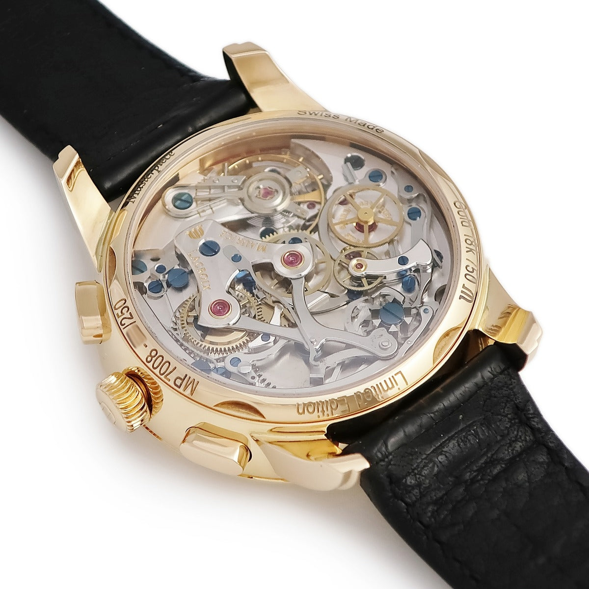 【美品】モーリスラクロア 自動巻【68774 2072】 デイト【稼働品】メンズ モーリスラクロア Maurice Lacroix マスターピース レ クロノ