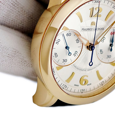 腕時計 モーリスラクロア Maurice Lacroix マスターピース レ クロノグラフ MP7008-PG101-120 手巻き メンズ K18PG無垢 ギョウシェ 限定
