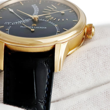 腕時計 モーリスラクロア Maurice Lacroix マスターピース カランドリエ レトログラード MP6509 自動巻き メンズ K18RG無垢 デイト 限定
