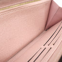 ルイヴィトン LOUIS VUITTON ジッピー ウォレット M41894 モノグラム×ローズバレリーヌ モノグラムキャンバス 長財布 ゴールド金具 茶 ピンク ラウンドファスナー