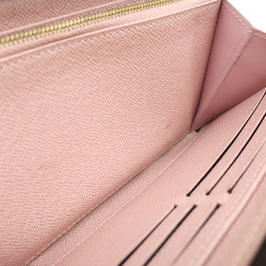 ルイヴィトン LOUIS VUITTON ジッピー ウォレット M41894 モノグラム×ローズバレリーヌ モノグラムキャンバス 長財布 ゴールド金具 茶 ピンク ラウンドファスナー