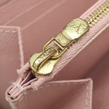 ルイヴィトン LOUIS VUITTON ジッピー ウォレット M41894 モノグラム×ローズバレリーヌ モノグラムキャンバス 長財布 ゴールド金具 茶 ピンク ラウンドファスナー