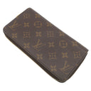 ルイヴィトン LOUIS VUITTON ジッピー ウォレット M41894 モノグラム×ローズバレリーヌ モノグラムキャンバス 長財布 ゴールド金具 茶 ピンク ラウンドファスナー