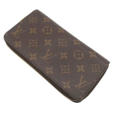 ルイヴィトン LOUIS VUITTON ジッピー ウォレット M41894 モノグラム×ローズバレリーヌ モノグラムキャンバス 長財布 ゴールド金具 茶 ピンク ラウンドファスナー