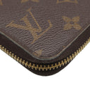 ルイヴィトン LOUIS VUITTON ジッピー ウォレット M41894 モノグラム×ローズバレリーヌ モノグラムキャンバス 長財布 ゴールド金具 茶 ピンク ラウンドファスナー