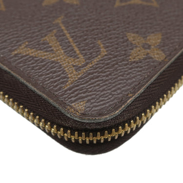 ルイヴィトン LOUIS VUITTON ジッピー ウォレット M41894 モノグラム×ローズバレリーヌ モノグラムキャンバス 長財布 ゴールド金具 茶 ピンク ラウンドファスナー