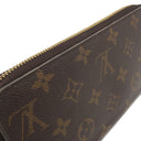 ルイヴィトン LOUIS VUITTON ジッピー ウォレット M41894 モノグラム×ローズバレリーヌ モノグラムキャンバス 長財布 ゴールド金具 茶 ピンク ラウンドファスナー