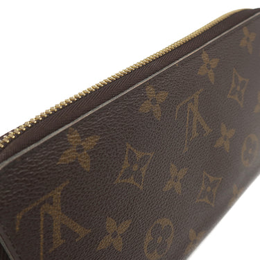 ルイヴィトン LOUIS VUITTON ジッピー ウォレット M41894 モノグラム×ローズバレリーヌ モノグラムキャンバス 長財布 ゴールド金具 茶 ピンク ラウンドファスナー