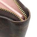 ルイヴィトン LOUIS VUITTON ジッピー ウォレット M41894 モノグラム×ローズバレリーヌ モノグラムキャンバス 長財布 ゴールド金具 茶 ピンク ラウンドファスナー