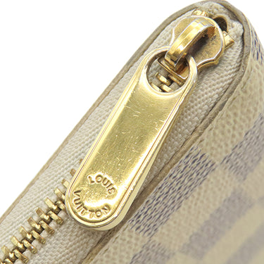 ルイヴィトン LOUIS VUITTON ジッピー コインパース N63069 ダミエアズール ダミエアズールキャンバス コインケース ゴールド金具 白 ラウンドファスナー