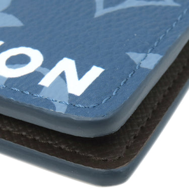 ルイヴィトン LOUIS VUITTON オーガナイザー ドゥ ポッシュ M82796 アトランティックブルー モノグラムキャンバス カードケース 青 カード入れ 名刺入れ