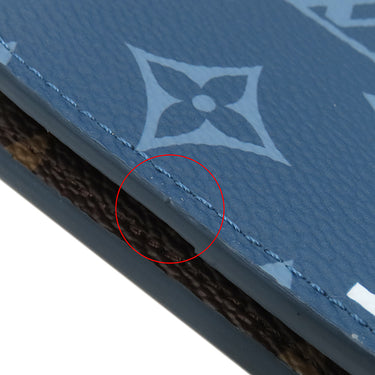 ルイヴィトン LOUIS VUITTON オーガナイザー ドゥ ポッシュ M82796 アトランティックブルー モノグラムキャンバス カードケース 青 カード入れ 名刺入れ