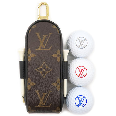 ルイヴィトン LOUIS VUITTON ゴルフセット アンドルーズ GI0826 モノグラム モノグラムキャンバス 小物 ゴールド金具 茶 黒 ボールポーチ ボールケース
