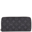 ルイヴィトン LOUIS VUITTON ジッピー ウォレット ヴェルティカル M62295 モノグラムエクリプス モノグラムエクリプスキャンバス 長財布 ガンメタル金具 黒 グレー ラウンドファスナー