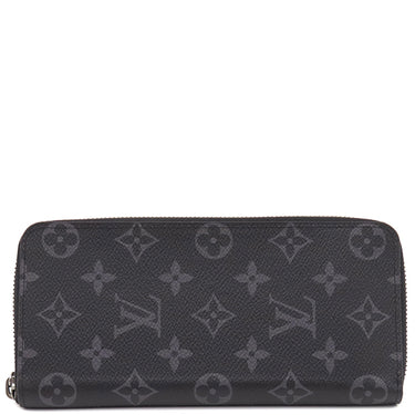 ルイヴィトン LOUIS VUITTON ジッピー ウォレット ヴェルティカル M62295 モノグラムエクリプス モノグラムエクリプスキャンバス 長財布 ガンメタル金具 黒 グレー ラウンドファスナー