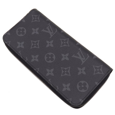 ルイヴィトン LOUIS VUITTON ジッピー ウォレット ヴェルティカル M62295 モノグラムエクリプス モノグラムエクリプスキャンバス 長財布 ガンメタル金具 黒 グレー ラウンドファスナー