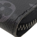 ルイヴィトン LOUIS VUITTON ジッピー ウォレット ヴェルティカル M62295 モノグラムエクリプス モノグラムエクリプスキャンバス 長財布 ガンメタル金具 黒 グレー ラウンドファスナー