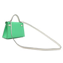 エルメス HERMES ミニケリードゥ トリコロール ヴェールコミック×ヴェールフィズ×グリペール ヴォーエプソン 2WAYバッグ シルバー金具 緑 薄緑 白