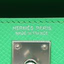 エルメス HERMES ミニケリードゥ トリコロール ヴェールコミック×ヴェールフィズ×グリペール ヴォーエプソン 2WAYバッグ シルバー金具 緑 薄緑 白