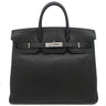 エルメス HERMES オータクロア32 ブラック シェーブル ハンドバッグ シルバー金具 黒