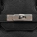 エルメス HERMES オータクロア32 ブラック シェーブル ハンドバッグ シルバー金具 黒