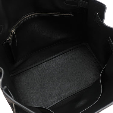 エルメス HERMES オータクロア32 ブラック シェーブル ハンドバッグ シルバー金具 黒