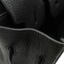 エルメス HERMES オータクロア32 ブラック シェーブル ハンドバッグ シルバー金具 黒