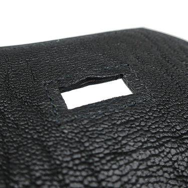 エルメス HERMES オータクロア32 ブラック シェーブル ハンドバッグ シルバー金具 黒