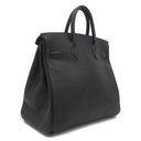 エルメス HERMES オータクロア32 ブラック シェーブル ハンドバッグ シルバー金具 黒