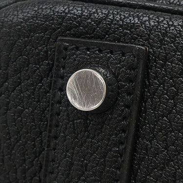 エルメス HERMES オータクロア32 ブラック シェーブル ハンドバッグ シルバー金具 黒