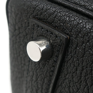エルメス HERMES オータクロア32 ブラック シェーブル ハンドバッグ シルバー金具 黒