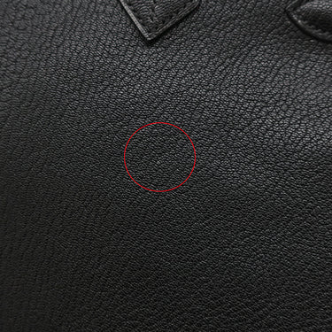 エルメス HERMES オータクロア32 ブラック シェーブル ハンドバッグ シルバー金具 黒