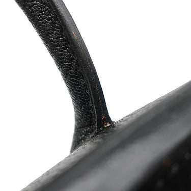 エルメス HERMES オータクロア32 ブラック シェーブル ハンドバッグ シルバー金具 黒