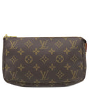 ルイヴィトン LOUIS VUITTON ポシェット アクセソワール M51980 モノグラム モノグラムキャンバス アクセサリーポーチ ゴールド金具 茶 ポーチ ハンドバッグ