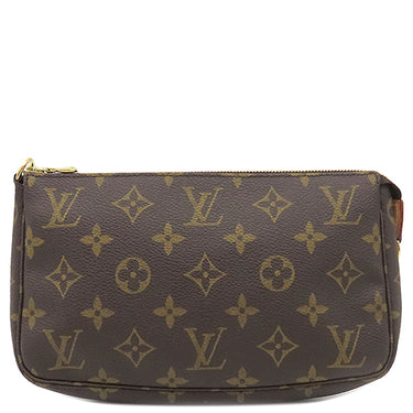 ルイヴィトン LOUIS VUITTON ポシェット アクセソワール M51980 モノグラム モノグラムキャンバス アクセサリーポーチ ゴールド金具 茶 ポーチ ハンドバッグ
