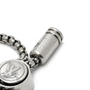 ルイヴィトン LOUIS VUITTON ブレスレット･モノグラム ビーズ M00512 ブラック×シルバー ビーズ メタル ブレスレット LVイニシャル