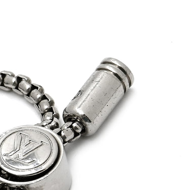 ルイヴィトン LOUIS VUITTON ブレスレット･モノグラム ビーズ M00512 ブラック×シルバー ビーズ メタル ブレスレット LVイニシャル