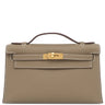 エルメス HERMES ポシェットケリー ミニ エトゥープ スイフト ハンドバッグ ゴールド金具 新品 未使用 グレージュ ミニバッグ