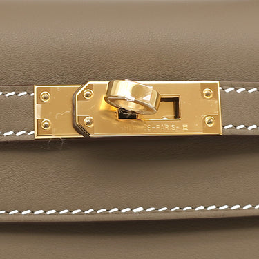 エルメス HERMES ポシェットケリー ミニ エトゥープ スイフト ハンドバッグ ゴールド金具 新品 未使用 グレージュ ミニバッグ