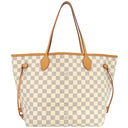 ルイヴィトン LOUIS VUITTON ネヴァーフル MM N51107 ダミエアズール ダミエアズールキャンバス トートバッグ ゴールド金具 白
