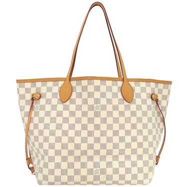 ルイヴィトン LOUIS VUITTON ネヴァーフル MM N51107 ダミエアズール ダミエアズールキャンバス トートバッグ ゴールド金具 白
