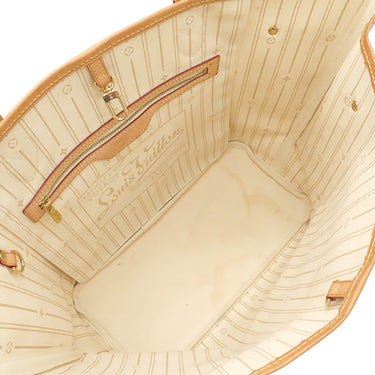 ルイヴィトン LOUIS VUITTON ネヴァーフル MM N51107 ダミエアズール ダミエアズールキャンバス トートバッグ ゴールド金具 白