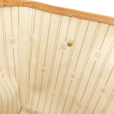 ルイヴィトン LOUIS VUITTON ネヴァーフル MM N51107 ダミエアズール ダミエアズールキャンバス トートバッグ ゴールド金具 白